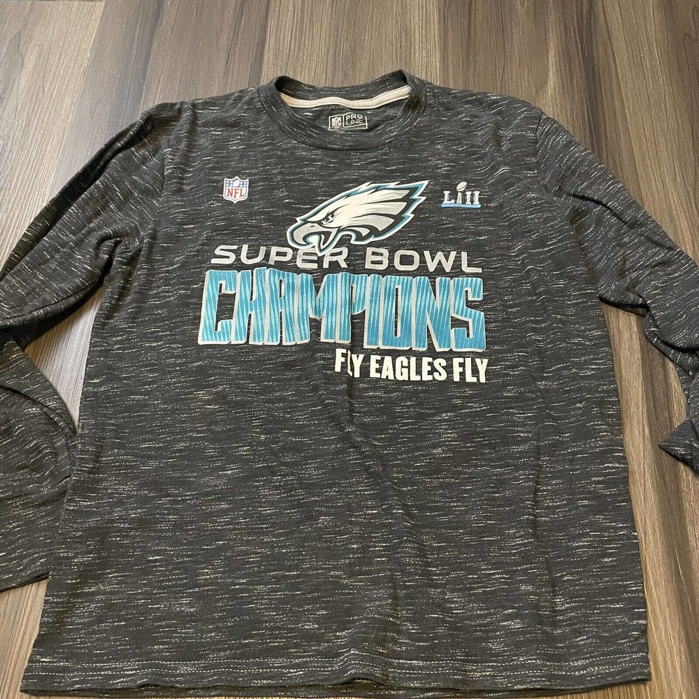 Philadelphia Eagles Long Sleeve Super Bowl Shirt Youth Size Medium